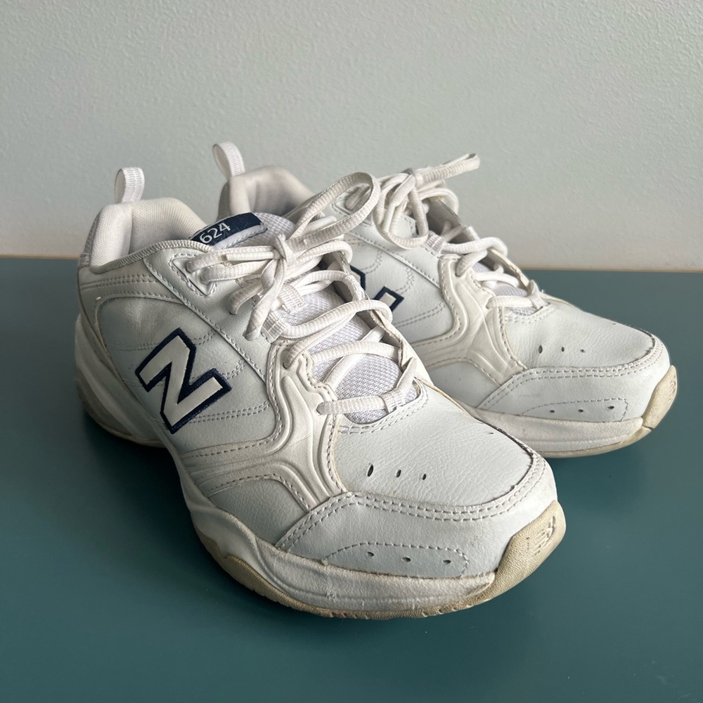 New Balance White Sneakers 624